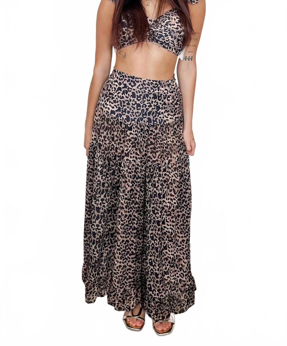 NEW BLAKELEY wild dreams three-piece swim set in brown